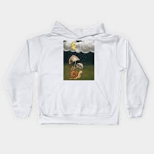 Rainy Night Snail Kids Hoodie